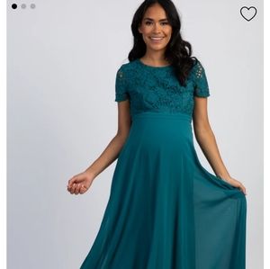 *SALE* Pinkblush Crochet Top Open Back Gown